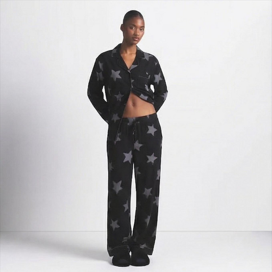 Pyjama à motifs étoiles et coeur style coréen