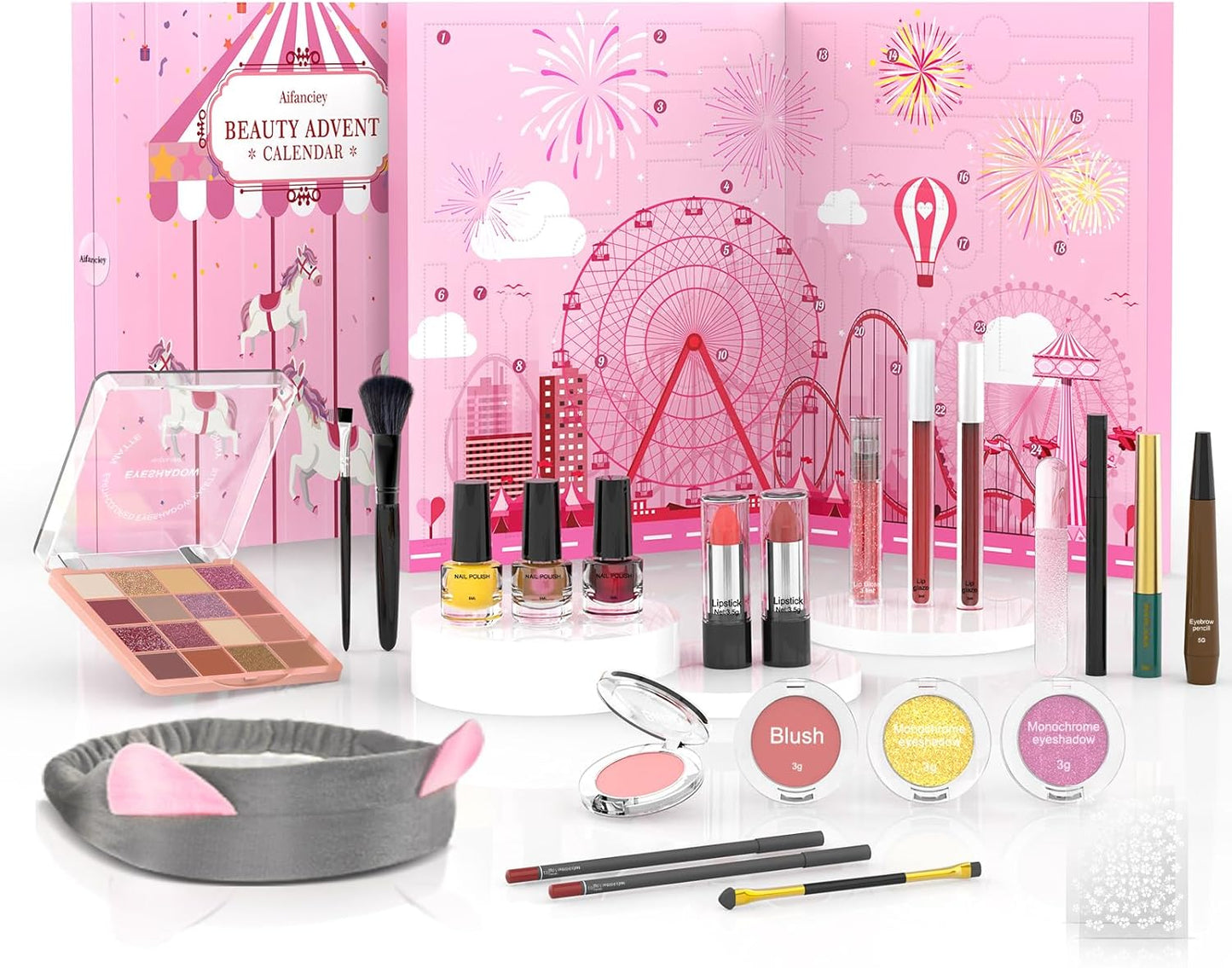 Calendrier de l’Avent beauté maquillage 24 surprises cosmétiques femme