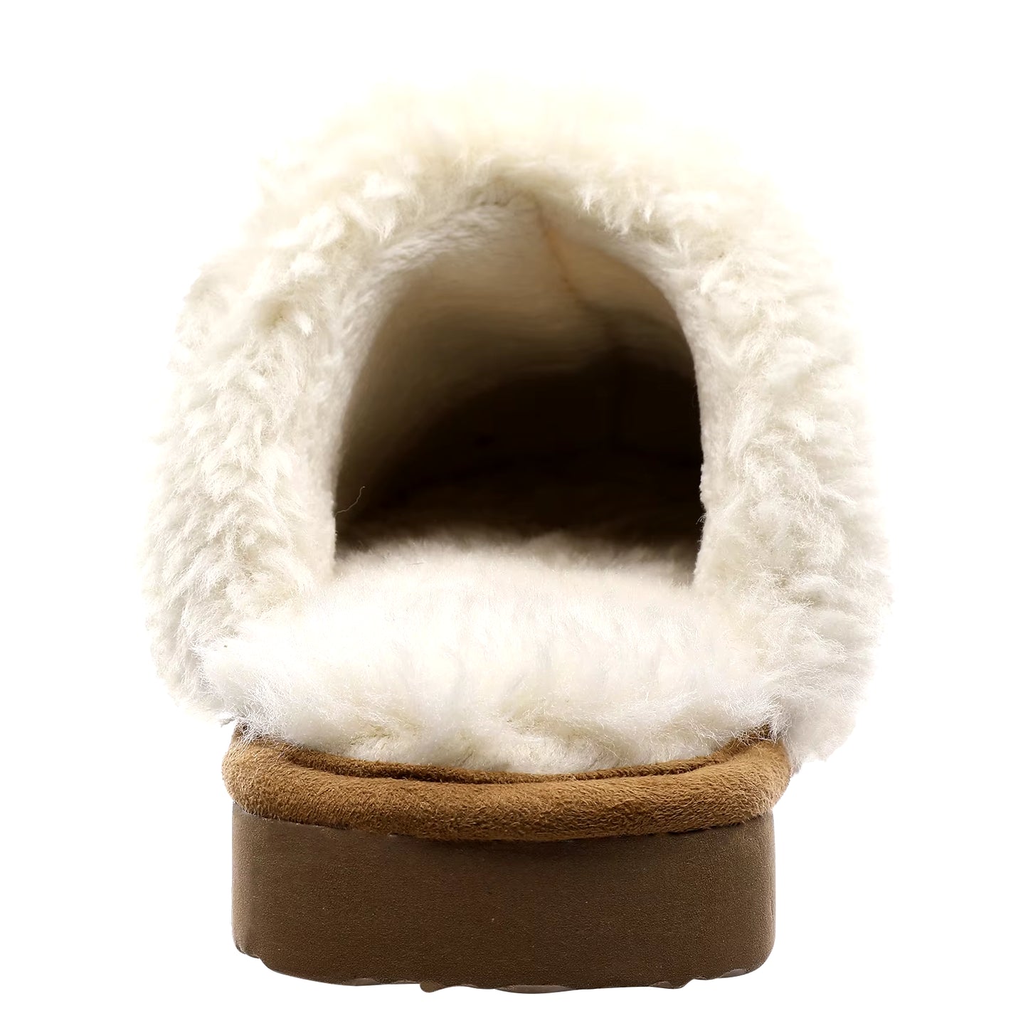Intérieur fourré doux chaussons mules femme