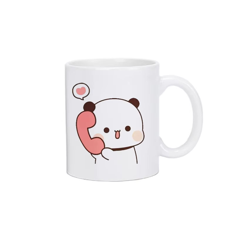 Mug kawaii pandas motif illustration tasse hiver 2026