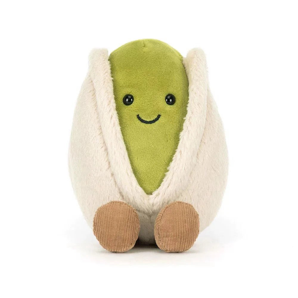 Peluche pistache kawaii 12 cm mini doudou gourmand décoratif idée cadeau 2026