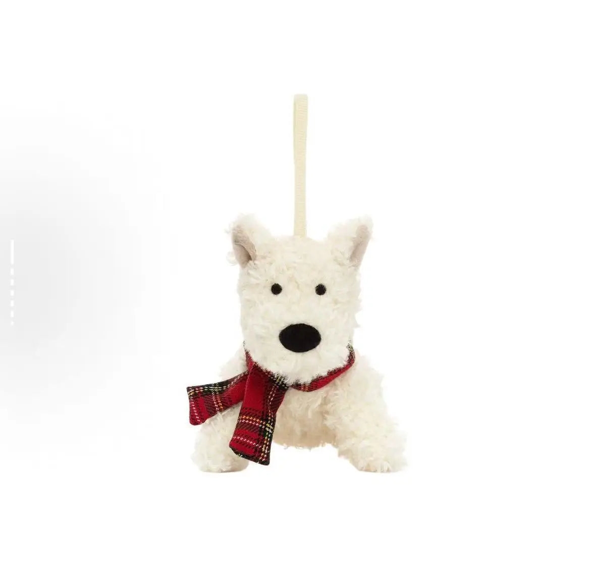 Porte-clés peluche Jellycat chien avec écharpe kawaii doudou sac