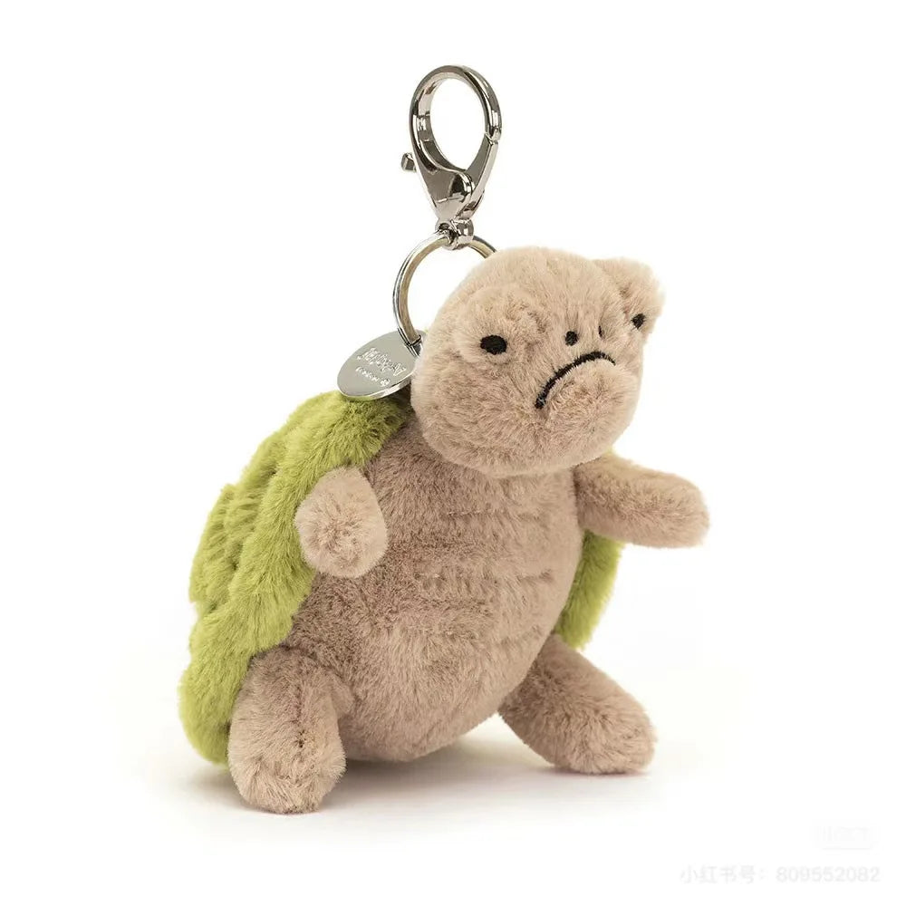 Porte-clés peluche Jellycat tortue kawaii doudou sac