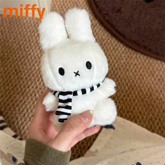 Kawaii  Cute Plush Pendant Cartoon Rabbit Winter Series Snowman Versatile Backpack Decoration Key Chain Girl Festival Gift