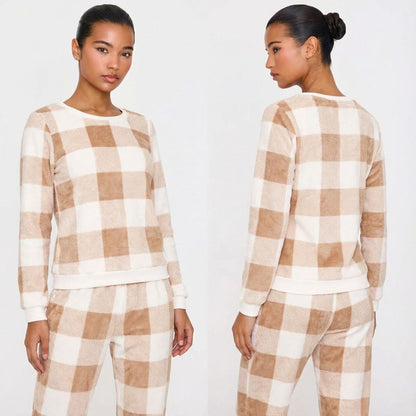 Pyjama à manches longues en flanelle épaisse douce et comfy, spécial hiver