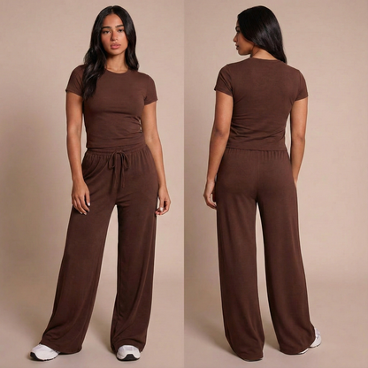 Pyjama femme en modal manches courtes