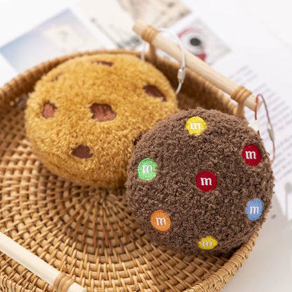 3 Size Simulation Chocolate Biscuits Plush Pillow Cute Cartoon Chocolate Chip Cookies Plush Toys Kids Gift Sofa Decoration