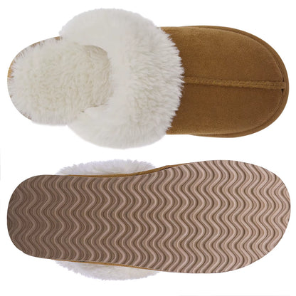 Winter Fluffy Fur Slippers for Women Warm New Home Slippers Faux Fur House Mules Shoes Indoor Bedroom Comfy Fuzzy Slides