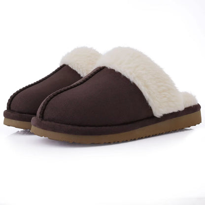 Winter Fluffy Fur Slippers for Women Warm New Home Slippers Faux Fur House Mules Shoes Indoor Bedroom Comfy Fuzzy Slides