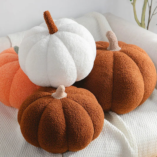High Quality Soft Cute Pumpkin Shaped Pillow Nordic Style Room Decor Plush Sofa Living Room Bedside Bed Cushion 20/28/35Cm