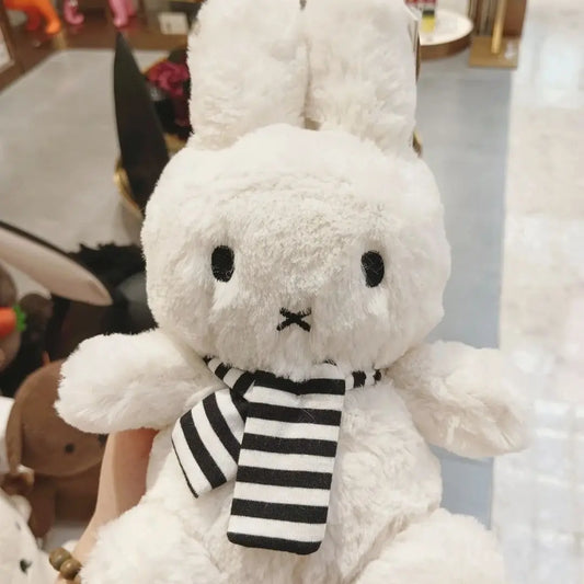 30CM Kawaii  Plush Toy Cute Striped Scarf Doll Plush Doll Boy Girl Gift
