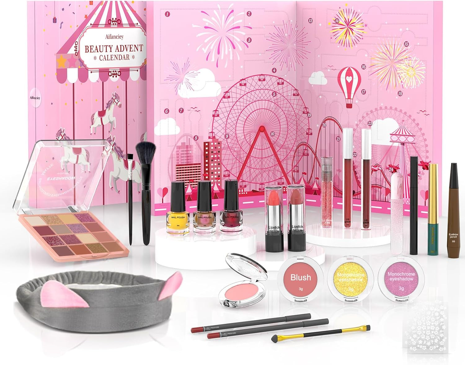 Calendrier de l’Avent beauté maquillage 24 surprises cosmétiques femme