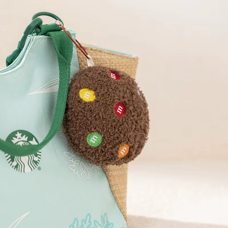 Coussin cookie caramel en peluche oreiller déco canapé