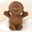 Coussin Noël bonhomme pain d’épices caramel peluche décoration
