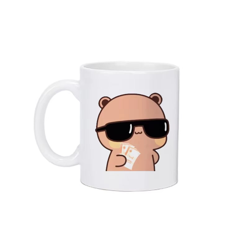Mug kawaii panda qui dort illustration mignonne tasse hiver 2026
