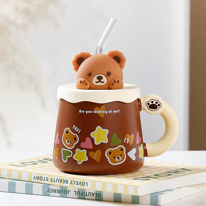 mug-ours-ceramique-couvercle-paille-grande-capacite-360-420ml