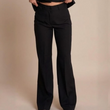 Pantalon droit femme noir tailleur – coupe élégante bureau