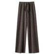 Pantalon loungewear femme marron foncé laine cachemire hiver printemps